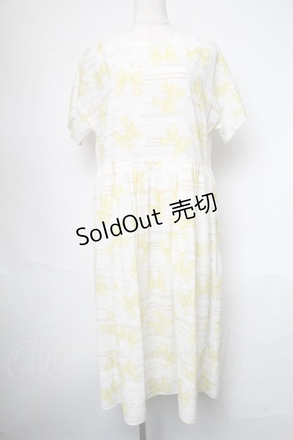 画像1: Jane Marple / The 35th ribbonコレットドレス  イエロー S-25-05-23-008-JM-OP-HR-ZS (1)