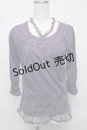 画像: axes femme / インナープルオーバー  紫 S-25-05-23-019-AX-TO-AS-ZS