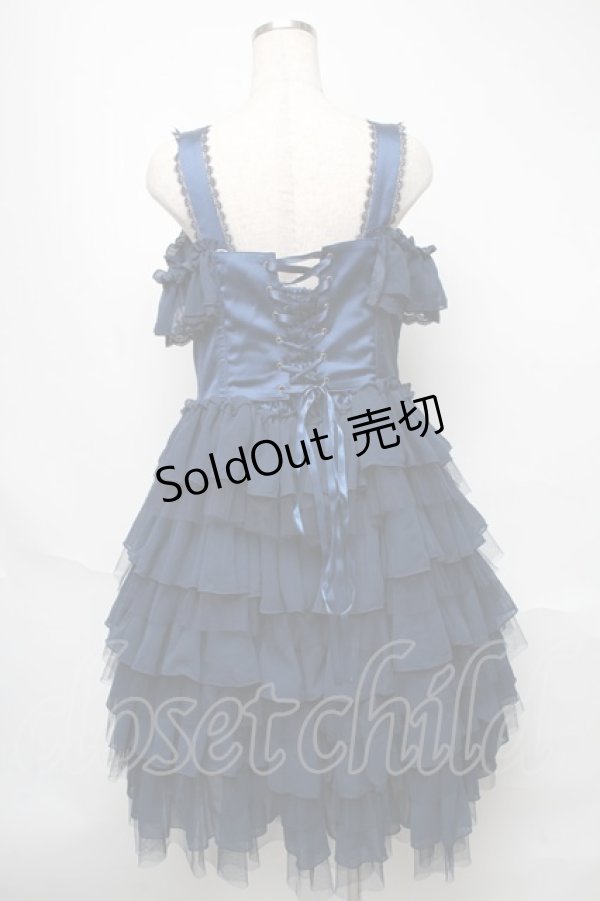 画像2: Vallee lys / 【プラスサイズ】ノネットジャンパースカート XL ネイビー S-25-05-23-038-GO-OP-HR-ZS (2)