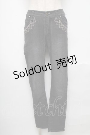 画像: axes femme / デニムパンツ  黒 S-25-05-24-058-AX-PA-AS-ZS