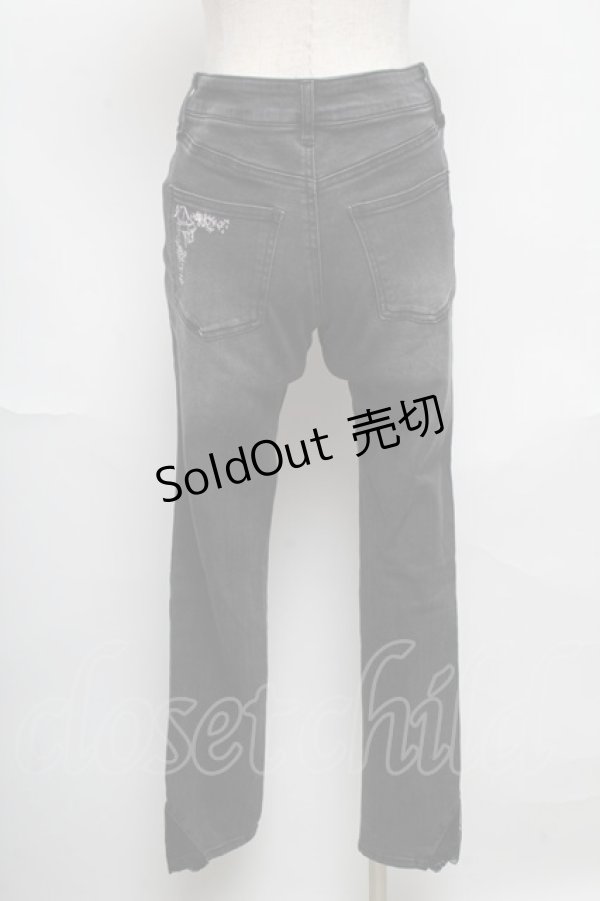 画像2: axes femme / デニムパンツ  黒 S-25-05-24-060-AX-PA-AS-ZS (2)