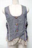 画像1: axes femme / バックレース使いベスト  ブルー S-25-05-24-007-AX-TO-AS-ZS (1)