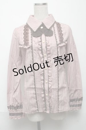 画像: axes femme / タイ付きフリルブラウス  アワピンク S-25-05-24-020-AX-BL-AS-ZS