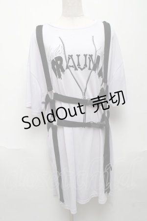 画像: LISTEN FLAVOR / トラウマティックハーネス付BIGカットソー  ラベンダー S-25-05-24-023-PU-TO-AS-ZS