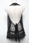 画像2: axes femme / レースホルターネックジレ  黒 S-25-05-24-025-AX-TO-AS-ZS (2)