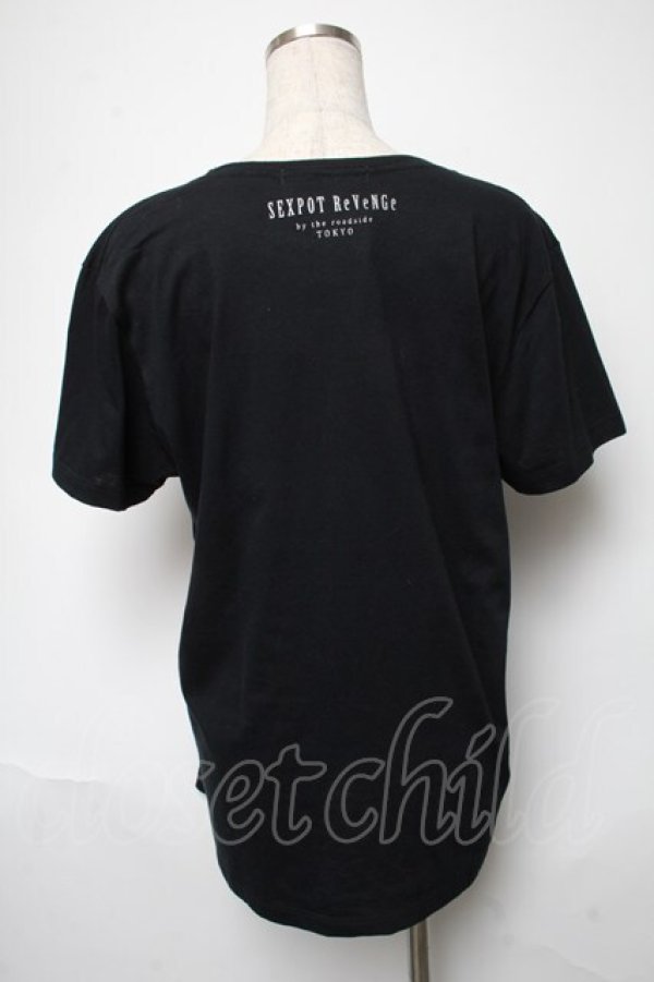 画像2: SEX POT ReVeNGe / プリントTシャツ  黒 S-25-05-24-031-SP-TS-AS-ZS (2)