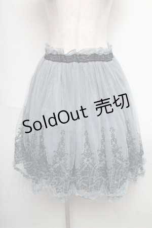 画像: axes femme / チュールスカート  サックス S-25-05-25-055-AX-SK-AS-ZS