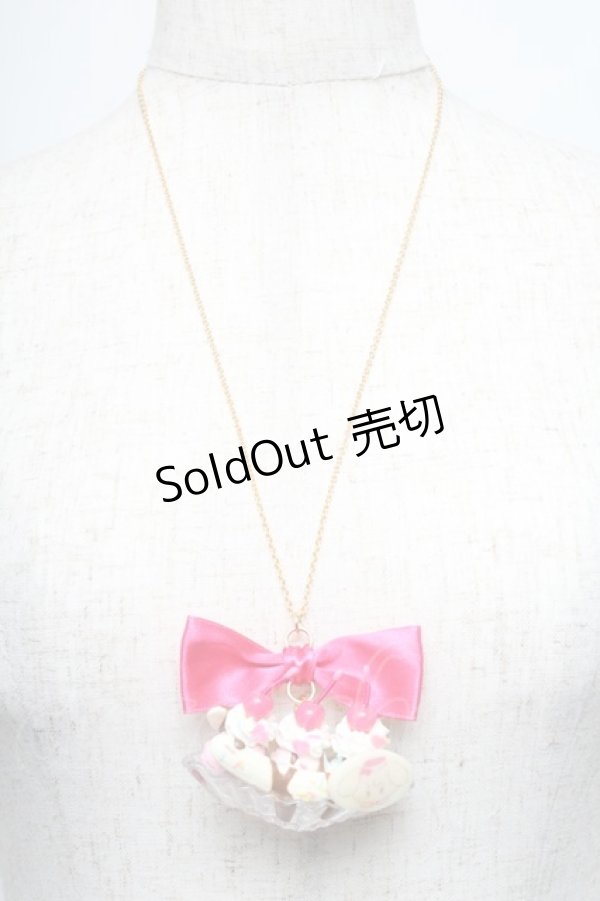 画像1: axes femme / バナナスプリットネックレス  ピンク S-25-05-25-008-AX-CO-HR-ZS (1)