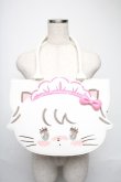 画像1: axes femme kawaii / ムースのおかおトートバッグ  白 S-25-05-25-010-AX-BG-HR-ZS (1)