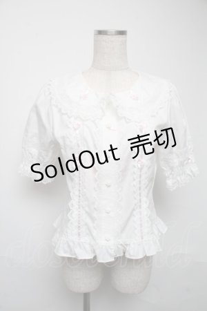 画像: BABY,THE STARS SHINE BRIGHT / シェリルレーシィブラウス  白 S-25-05-25-011-BA-BL-AS-ZS