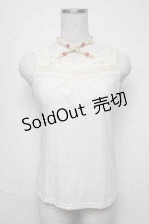 画像: axes femme / ストラップ付きタンク  オフ S-25-05-25-015-AX-TO-AS-ZS