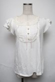 画像1: Ank Rouge / ヨーク切替カットソー  白 S-25-05-25-020-CA-TO-AS-ZS (1)