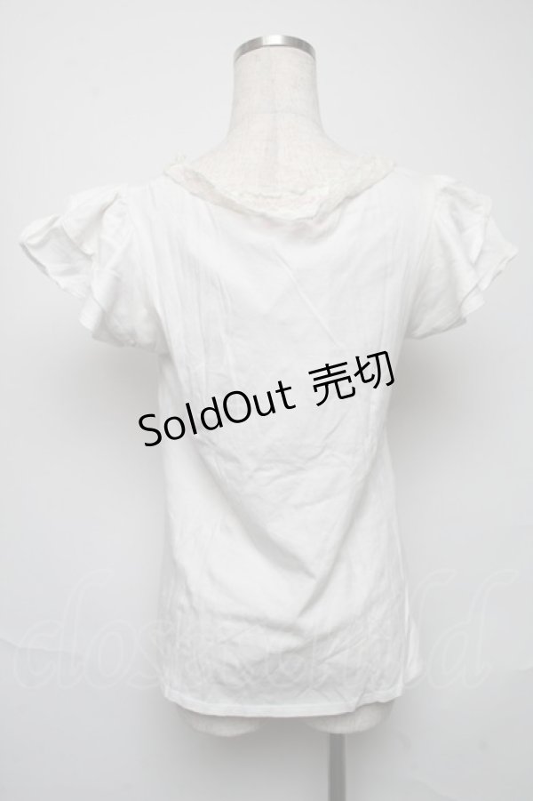 画像2: Ank Rouge / ヨーク切替カットソー  白 S-25-05-25-020-CA-TO-AS-ZS (2)