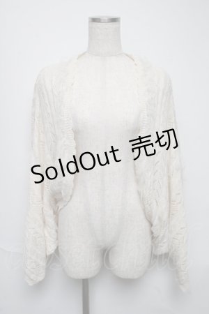 画像: axes femme / ショール風トップス  オフ S-25-05-25-021-AX-TO-HR-ZS
