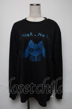 画像: NieR Clothing / プリントTシャツ  黒 S-25-05-25-038-PU-TO-AS-ZS