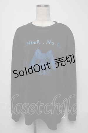 画像: NieR Clothing / プリントTシャツ  黒 S-25-05-25-038-PU-TO-AS-ZS