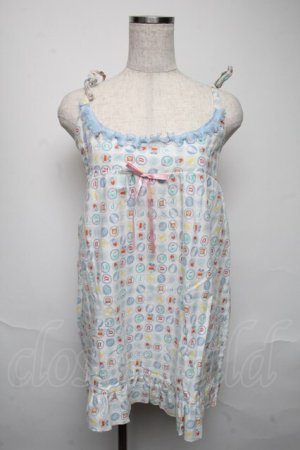 画像: Nile Perch / カットキャミワンピース  白ｘ青 S-25-05-25-039-LO-OP-AS-ZS