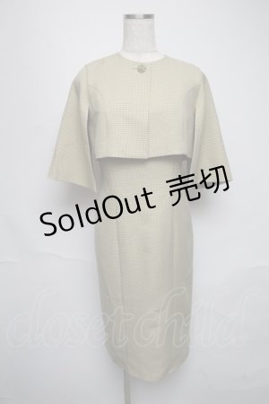 画像: an another angelus / 60sチェック柄ケープセットアップ  グリーン S-25-05-25-042-CA-JA-HR-ZT438