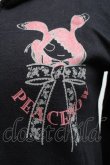 画像3: PEACE NOW / プリントジップパーカー  黒 S-25-05-28-043-PU-BL-HR-ZS (3)