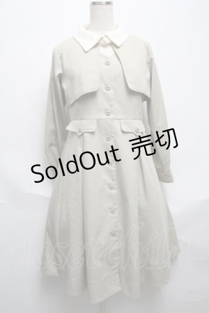 画像: Fi.n.t  / ステッチ使いクレリックレイヤードワンピース  カーキ S-25-05-28-046-LO-OP-HR-ZS