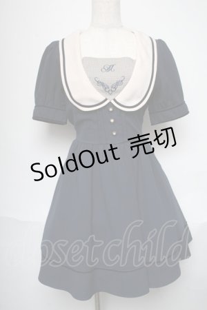 画像: Amavel / セーラーデザインワンピース  紺 S-25-05-28-058-CA-OP-AS-ZS