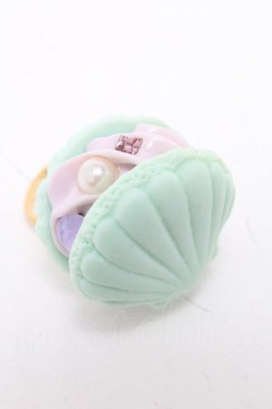 画像: Q-pot. / シェルマカロンリング  ミント S-25-05-28-008-QP-AC-HR-ZS