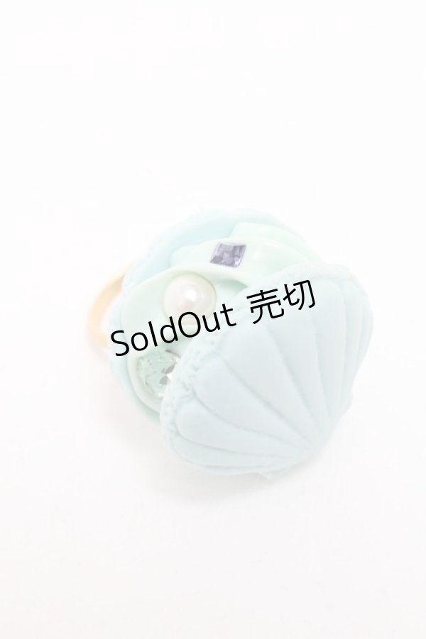 画像1: Q-pot. / シェルマカロンリング  サックス S-25-05-28-011-QP-AC-HR-ZS (1)