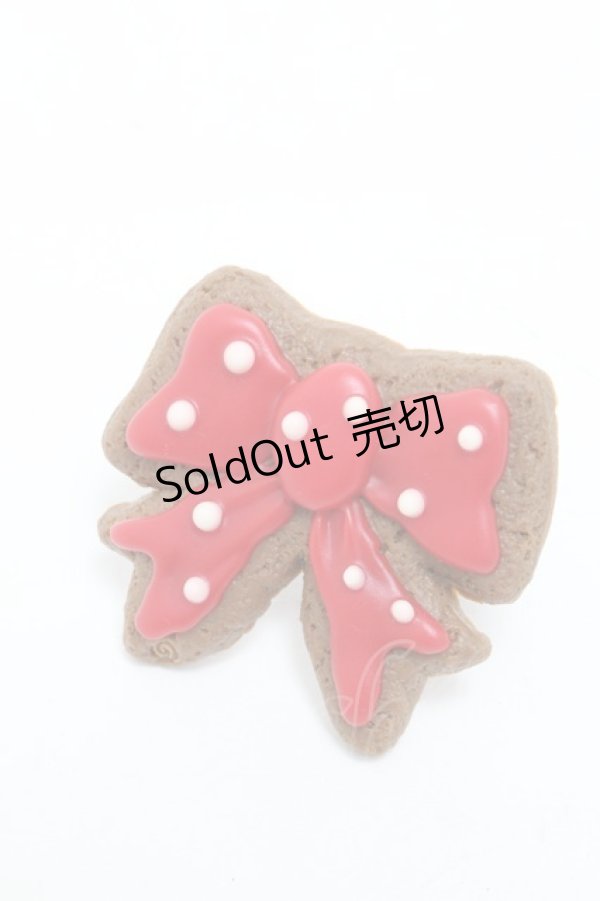 画像1: Q-pot. / Ribbon Sugar Cookieリング  赤 S-25-05-28-013-QP-AC-HR-ZS (1)