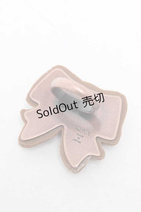 画像2: Q-pot. / Ribbon Sugar Cookieリング  赤 S-25-05-28-013-QP-AC-HR-ZS (2)