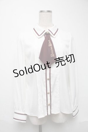 画像: Amavel / ネクタイ付きブラウス  オフ S-25-05-28-023-CA-BL-HR-ZS