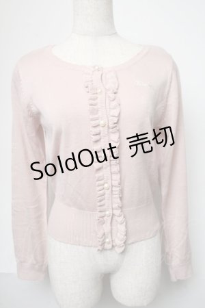 画像: Ank Rouge / フリルカーディガン  ピンク S-25-05-29-036-CA-TO-AS-ZS