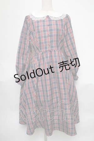 画像: m petit by misako / サンリオキャラクターズコラボ ハローキティ ワンピース  紺ｘ赤 S-25-05-29-043-LO-OP-AS-ZS