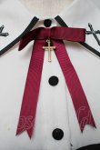 画像3: Amavel / クロス刺繍ヨーク配色ワンピース  黒 S-25-05-29-049-CA-OP-HR-ZS (3)