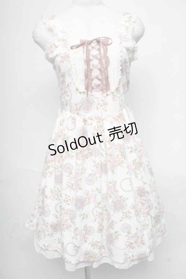 画像1: axes femme / 花柄ワンピース  オフ S-25-05-29-051-AX-OP-AS-ZS (1)