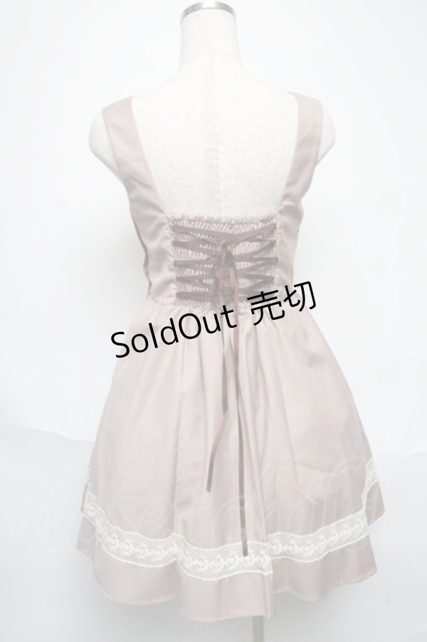 画像2: 20K wardrobe / ジャンパースカート  ベージュ S-25-05-29-053-LO-OP-AS-ZT049 (2)