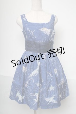画像: MILK / ホロスコープドレス  紺 S-25-05-29-054-ML-OP-AS-ZS