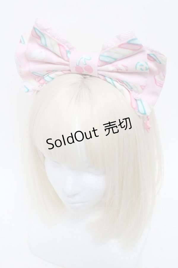画像1: Angelic Pretty / Sugary Carnivalカチューシャ  ピンク S-25-05-29-024-AP-AC-HR-ZS (1)