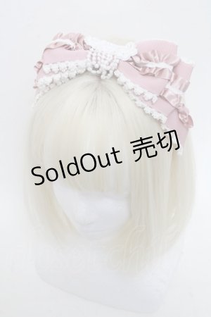 画像: BABY,THE STARS SHINE BRIGHT / Ribbon Couture Paletteカチューシャ  ピンク S-25-05-29-027-BA-ZA-HR-ZS