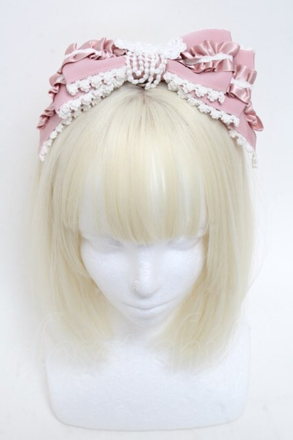 画像2: BABY,THE STARS SHINE BRIGHT / Ribbon Couture Paletteカチューシャ  ピンク S-25-05-29-027-BA-ZA-HR-ZS (2)