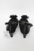 画像3: axes femme / お花コサージュPTパンプス M 黒 S-25-05-31-010-AX-SH-AS-ZS (3)
