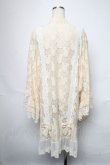 画像2: Favorite / 総レースの着物袖カーディガン  オフ S-25-05-31-027-LO-BL-AS-ZS (2)