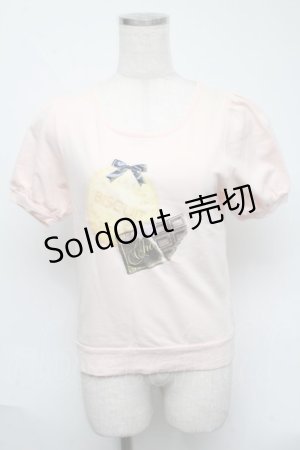 画像: Ank Rouge / プリントカットソー  ピンク S-25-05-31-040-CA-TO-AS-ZS