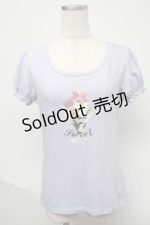 画像: Ank Rouge / プリントカットソー  ラベンダー S-25-05-31-041-CA-TO-AS-ZS