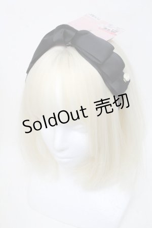 画像: m petit by misako / NINA'sコラボ AM*NIフラワーカチューシャ  黒 S-25-06-01-001-LO-AC-HR-ZS