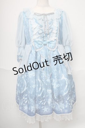 画像: Angelic Pretty / 眠れる深海の星々ワンピース  サックス S-25-06-01-040-AP-OP-AS-ZS