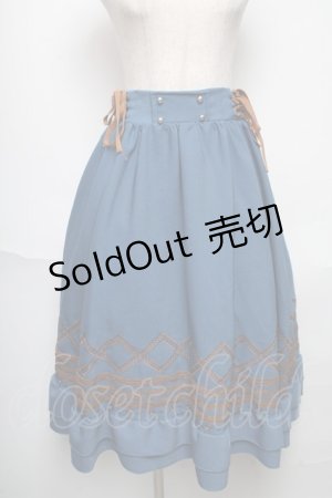 画像: LOLITA / スカート  ブルーｘブラウン S-25-06-01-057-LO-SK-AS-ZS