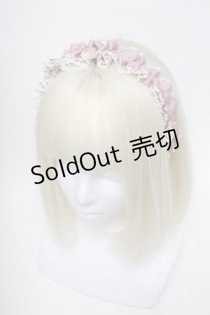 画像: m petit by misako / AMギャザーカチューシャ  ピンク S-25-06-01-008-LO-AC-HR-ZS
