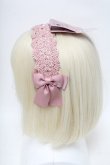 画像3: m petit by misako / AMレースカチューシャ  ピンク S-25-06-01-009-LO-AC-HR-ZS (3)