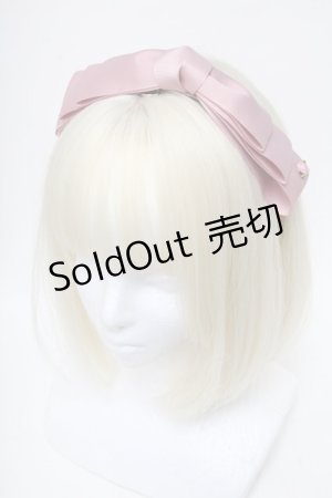 画像: m petit by misako / NINA'sコラボ AM*NIリボンカチューシャ  ピンク S-25-06-01-010-LO-AC-HR-ZS