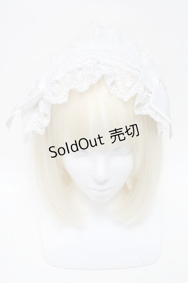 画像2: LOLITA / ヘッドドレス  白 S-25-06-01-014-LO-ZA-HR-ZS (2)
